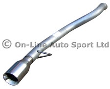 Ford S-Max 1.8TDCi Silencer Delete Exhaust Rear Tailpipe -  4" TIP