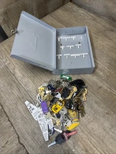 IKEA KARBO GREY COLOURED METALLIC WALL MOUNTED SECURITY KEY SAFE 