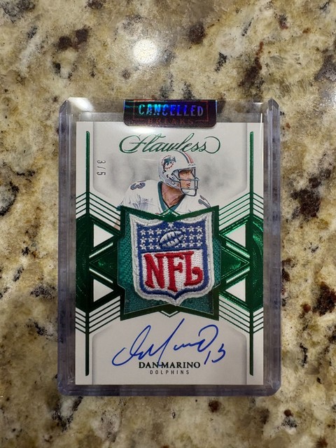Dan Marino, 2025 Panini Flawless, NFL shield, /5