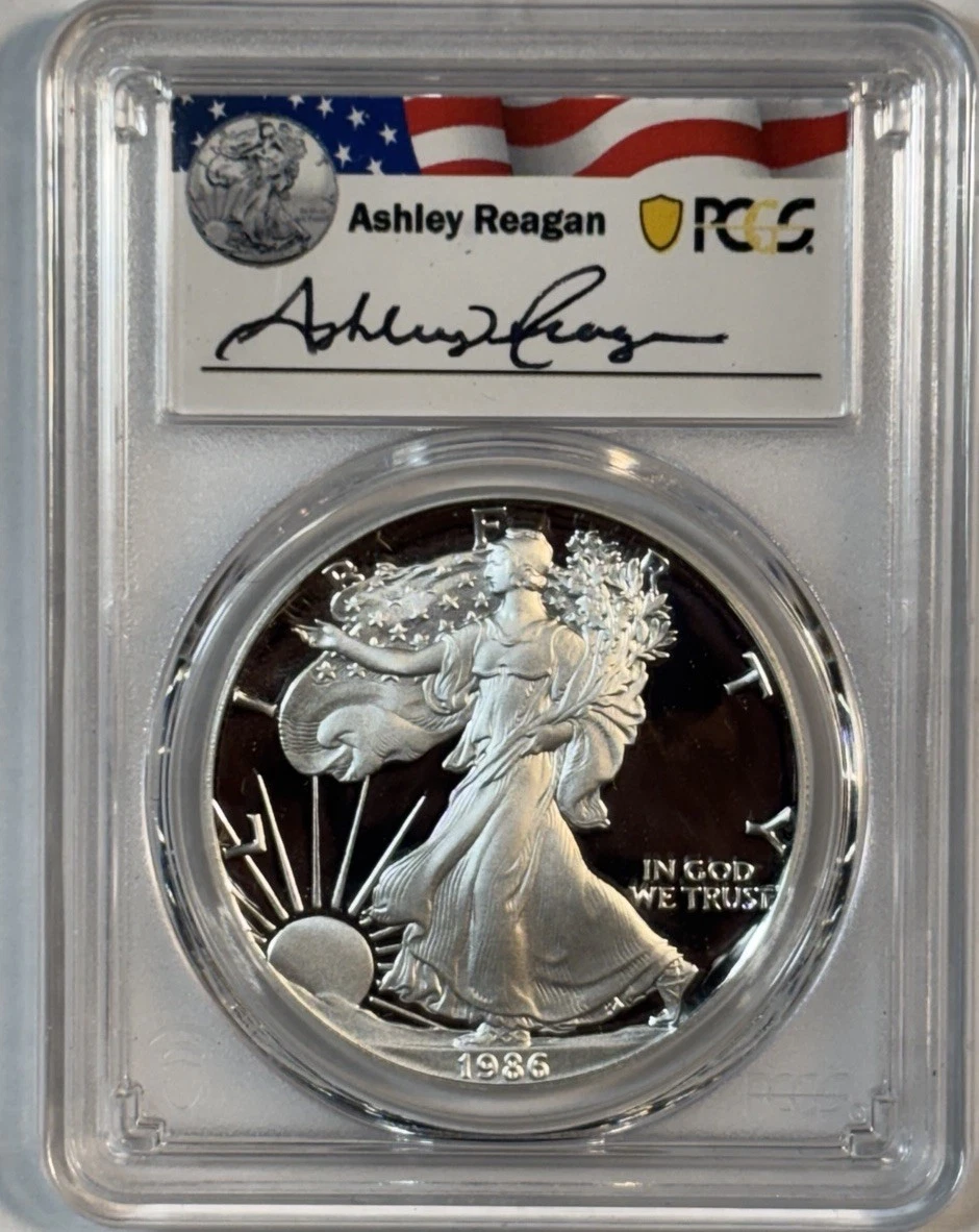 1986年 イーグル銀貨 PR69 PCGS 初年度発行　プルーフ　準最高鑑定 PCGS Certified PR 69 Graded 1986 Silver Bullion Coins for sale | eBay