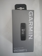 Garmin VIVOSMART 5 Smart FITNESS TRACKER - Wristband Size S/M - Black New Sealed