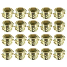 Threaded insert nuts zinc alloy hexagonal wire M6 internal threads 8MM 20pcs