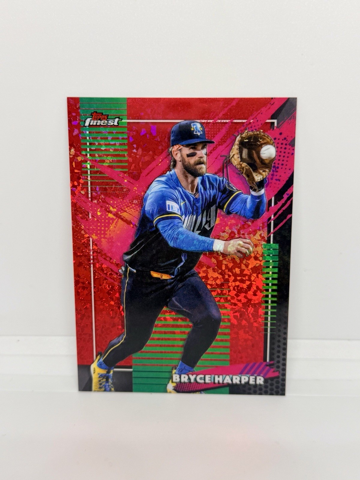 BRYCE HARPER 2026 Topps Rare Red Mini-Diamond Refractor /5 Phillies #238