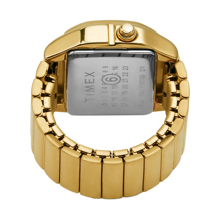 Timex x MM6 Maison Margiela T80 Ring Watch Gold Digital Unisex