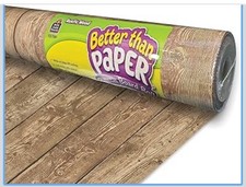 Rustic Wood Better Than Paper Bulletin Board Roll 4  x12  