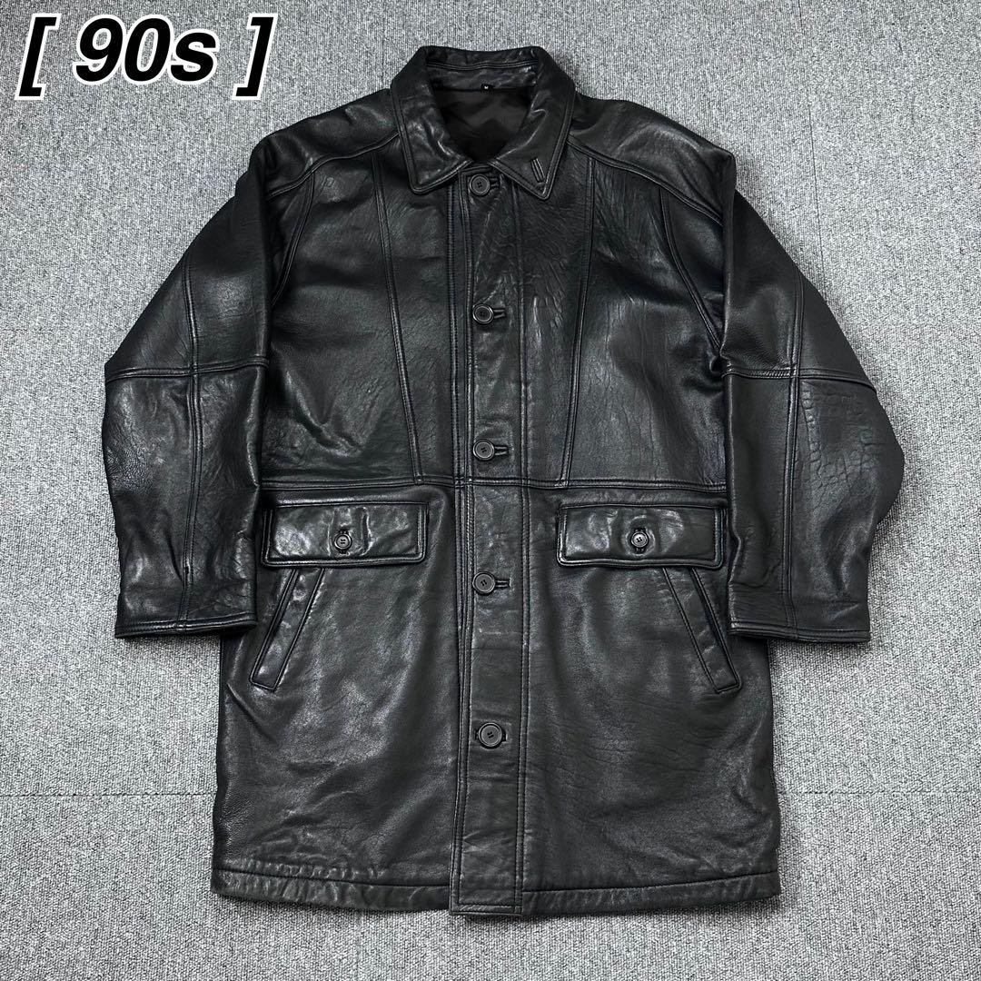 ジャケット・アウター 90s n-2b type real mouton leather jacket Pre-owned] NUMBER (N)INE Sheepskin Western Switched Leather