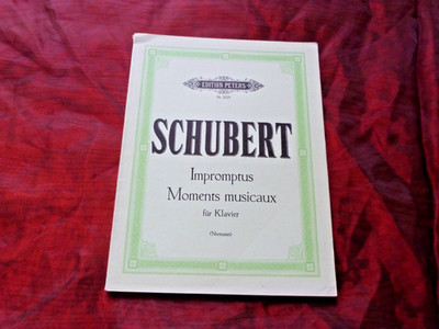 SCHUBERT Impromptus Moments musicaux Noten für Klavier (Niemann)