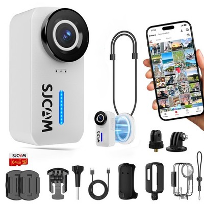 SJCAM C110+ Magnetic Combo 4K POV Action Camera 6-Axis Stabilization Body Camera