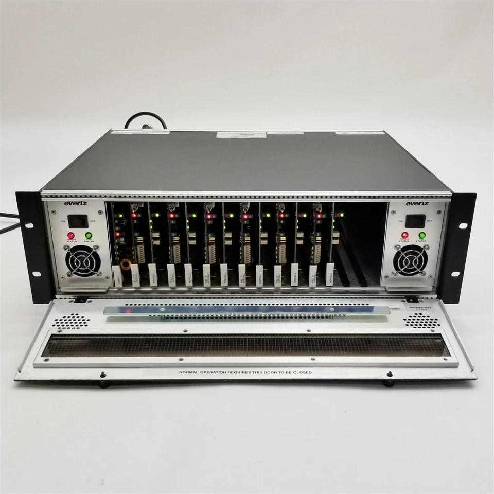 Chasis multiframe Evertz 7700FR-C con módulos 1*7700FC 6*7700ADA 6*7760AVM-LITE-A Foto 2 de 4