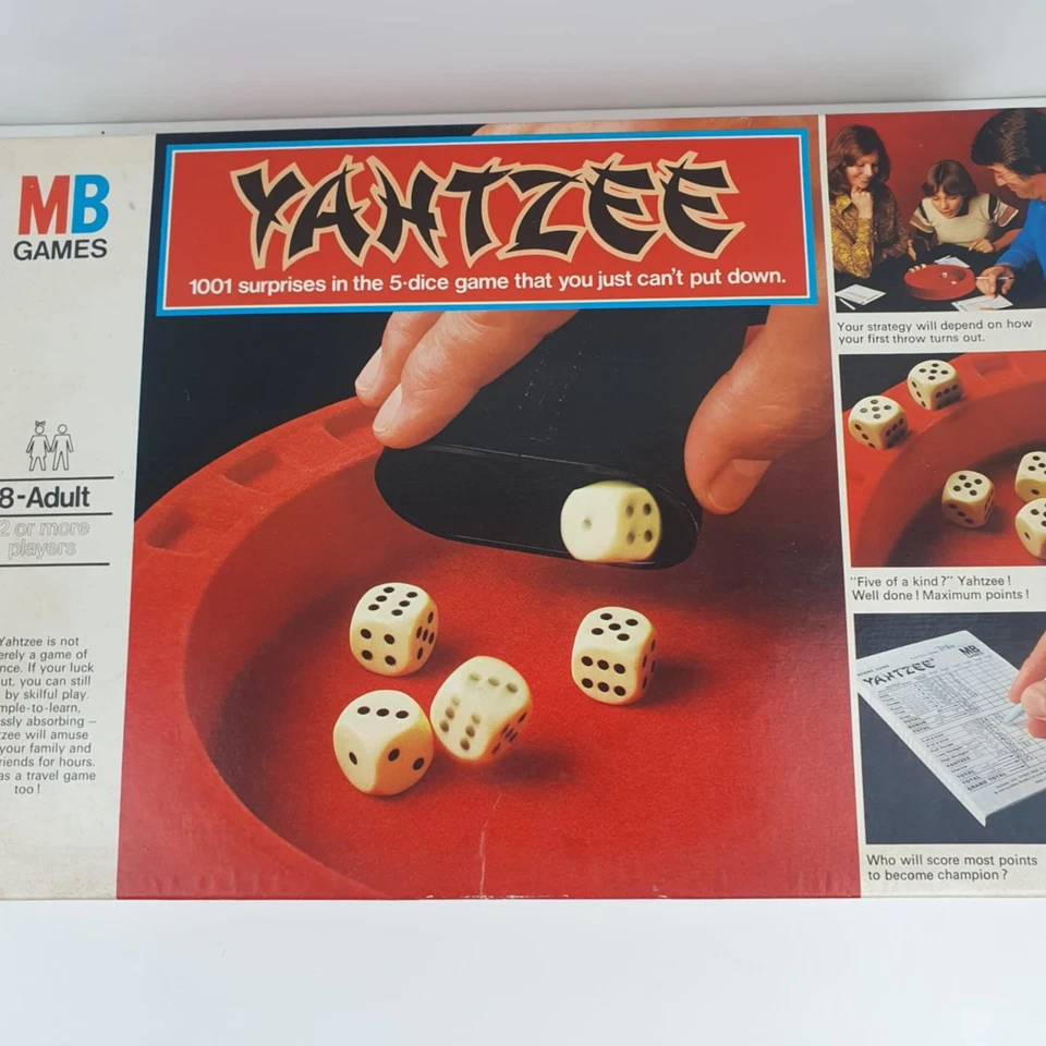 Yahtzee Dice Board Game MB Games Vintage 1976 In Good Condition - Image 2 of 4