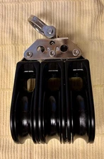 UNUSED 75mm Harken  Triple Block w/ Swivel