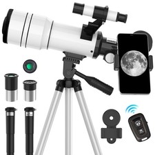 ToyerBee Telescope for Adults Kids, 70mm Aperture Astronomical Refractor Tel...