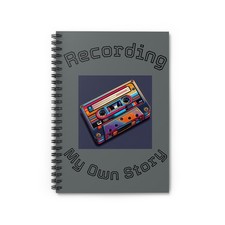 Vintage Music Spiral Notebook - Recording My Own Story, Journal, Writing, ... 