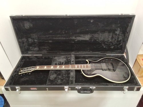 ESP LTD EC-407 BFM Baritone - 7-String Black Electric Guitar #IW14111574 - Picture 1 of 15