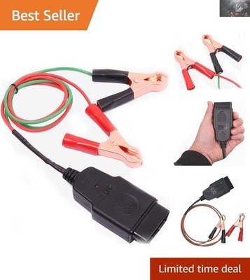 OBD II Memory Saver Connector with Dual Alligator Clips for Easy Data Protection