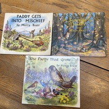 Molly Brett books x 3 bundle Paddy Gets into Mischief Medici Paperback 60’s-70s