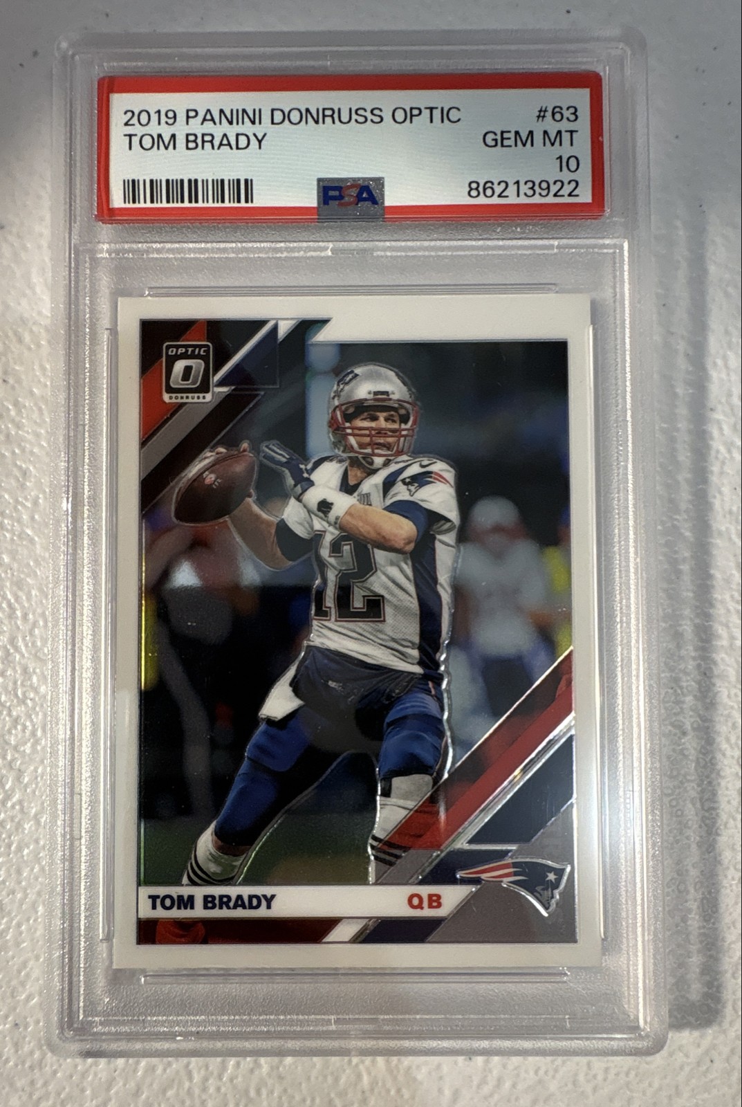 2019 Panini Donruss Optic - Tom Brady #63 PSA 10