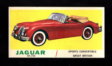 1961 Topps Sports Cars 60 Jaguar Xk-150 2a 1961 Topps Sports Cars 60 Jaguar Xk-150 2a