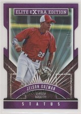 2015 Panini Elite Extra Edition Status Purple Die-Cut 32/150 Jeison Guzman 3y0
