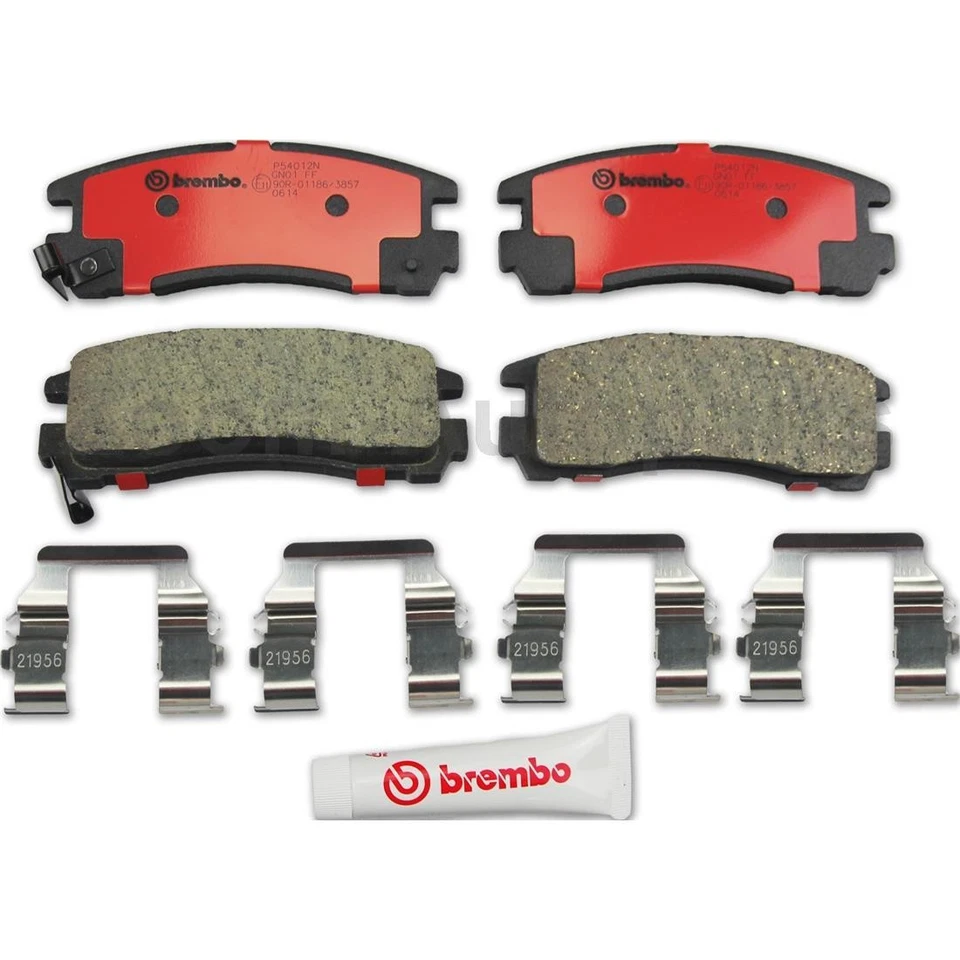 Brembo OE Front Rear Brake Pads Kit for 2010 2011 2012 Mitsubishi Eclipse - Image 2 of 3