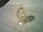 Vintage Avon 1980's Crystal Clear Pedestal With Lid — photo 1