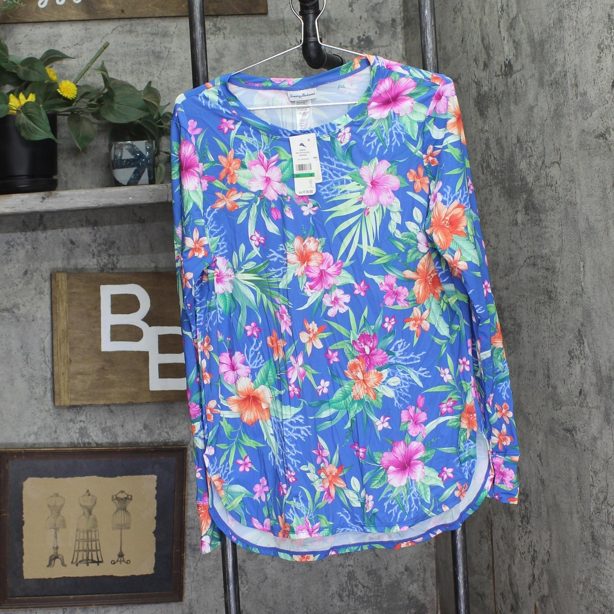 tommy Bahama Womens Standard Isola Vita Pullover Rashguard Palace