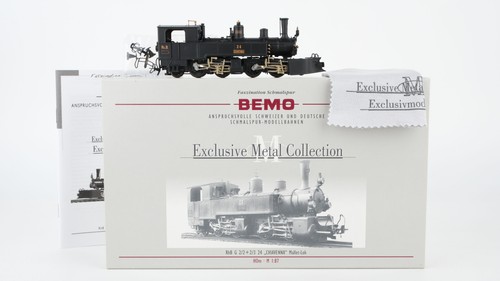 Bemo H0m 1293 124 Dampflok BR G2/2+2/3 24 RhB Chiavenna Metal Collection | Zustand: Gebraucht