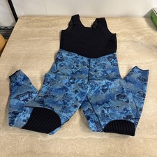 Black and Blue Picasso Wet Suit Tank Long Pants M/L