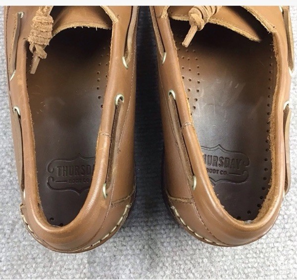 Thursday Boot Co. Handsewn Loafer Men Shoes Size 11.5 Lace up Boat Deck Leather