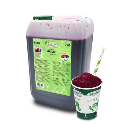 SLUSHYBOY  SUGAR FREE Slush-Eis-Sirup zuckerfrei - Kirsche - 6 Liter Kanister