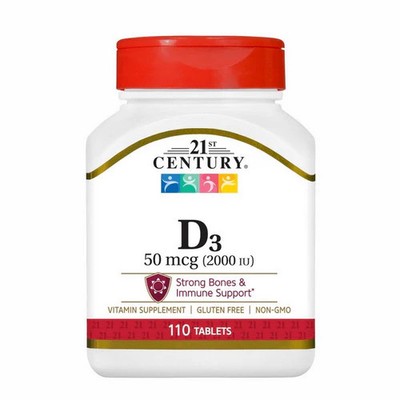Vitamin D3 110 Tablets 50 Mcg by 21st Century