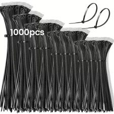1000 Black Cable Ties Zip Ties With Different Sizes
