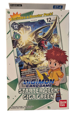 Digimon Card Game - Starter Deck Giga Green ST-4 - EN NEU OVP