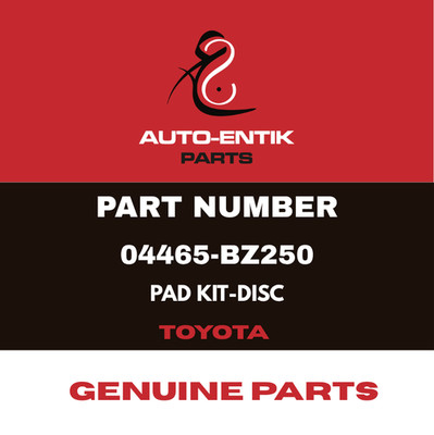 04465-BZ250 | GENUINE PARTS FOR NISSAN | PAD KIT- DISC BRAKE