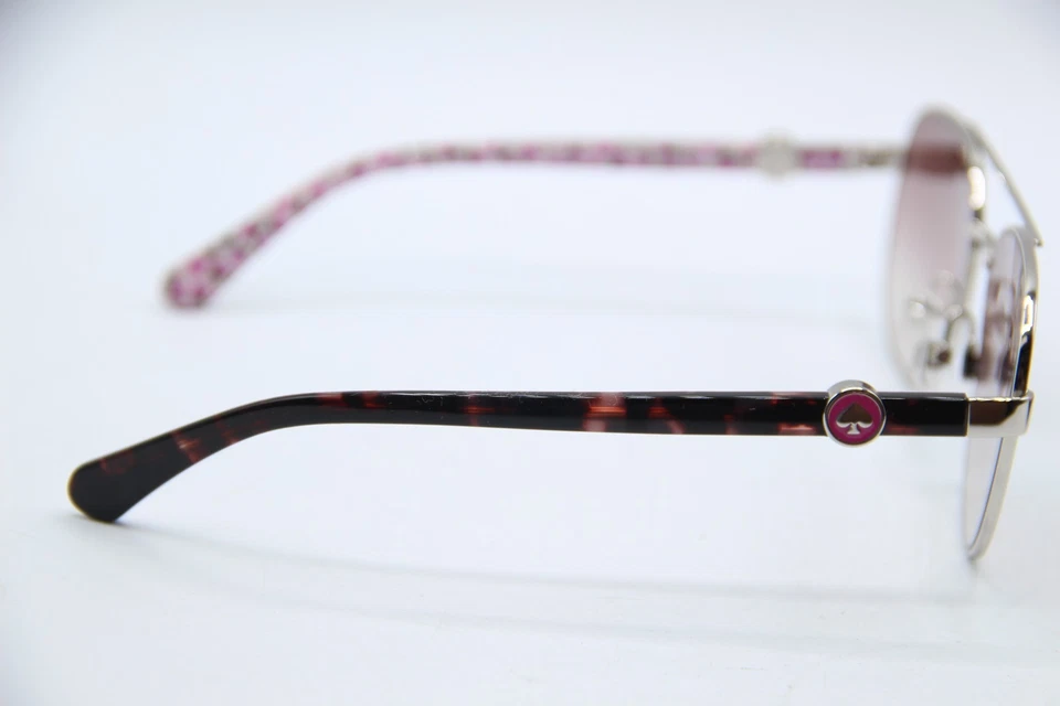 НОВЫЙ KATE SPADE НЬЮ-ЙОРК РЕГЛАН/G/S 010NQ СЕРЕБРО ПОДЛИННАЯ ОПРАВА СОЛНЦЕЗАЩИТНЫЕ ОЧКИ 56-17 - Изображение 4 из 4