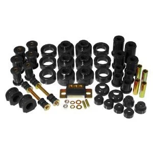 Kit completo de bujes de suspensión Prothane 88-98 GMC C1500 C20 C2500 C30 C3500 NEGRO Foto 2 de 2