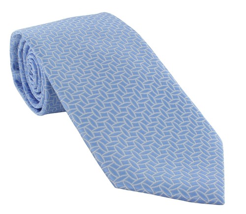 Michelsons of London Outline Geometric Polyester Tie - Picture 11 of 18