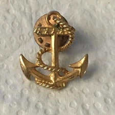 Navy Anchor Lapel Pin