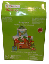 NIB Creatology Foam glitter stickers Holiday Christmas Fireplace Santa Craft Kit