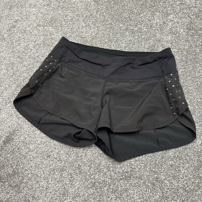 Lululemon Shorts Women Black Athletic Run Active Gym Work Out Yoga Hike  Train