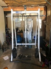smith machine home gym used great condition parabody cable machine squat rack 