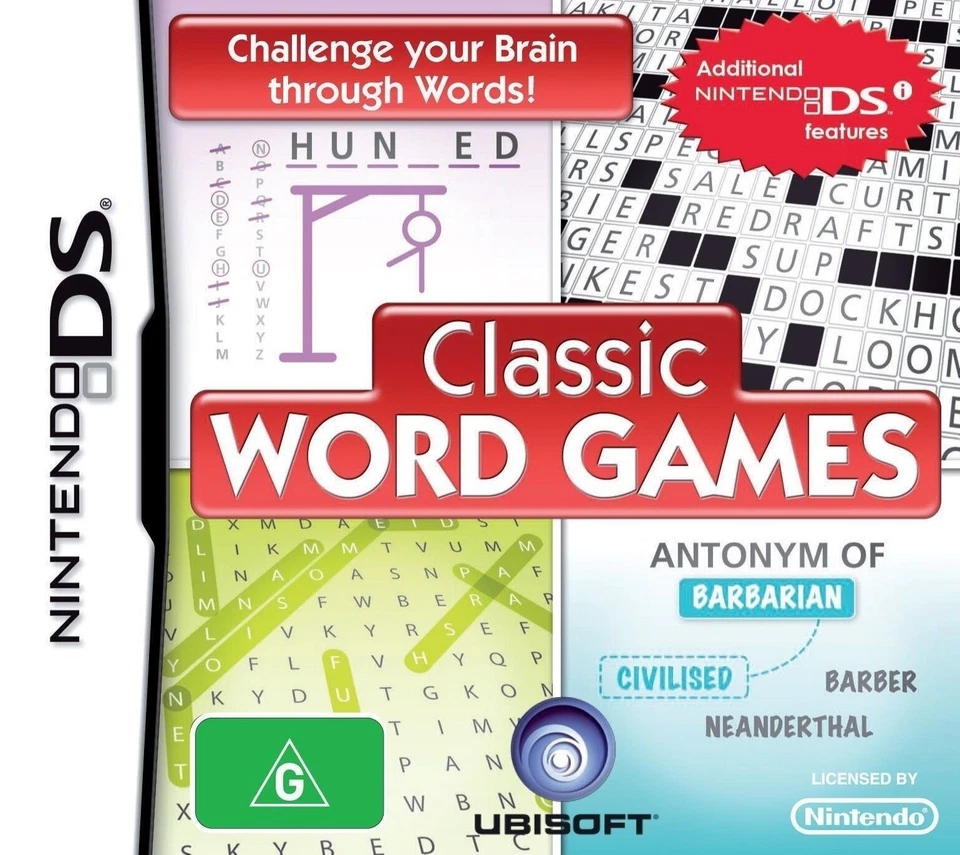 15 Classic Word Games NEW! Nintendo DS 2DS 3DS Hangman Crossword Bluff Links NDS - Image 3 of 3
