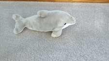 Sea World Dolphin Plush Stuffed Animal - 14 Inches Long - Excellent Condition