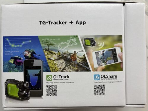 OLYMPUS STYLUS TG-TRACKER + APP DIGITALKAMERA Unterwasserobjektiv Tough Green, NEU!