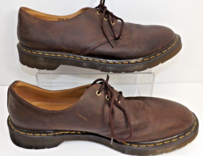 Dr. Martens DORIAN brown leather laced oxfords - Men display picture 2