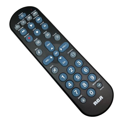 RCA Universal Remote Control RCR4258N Controls 4 Devices, Tested Works