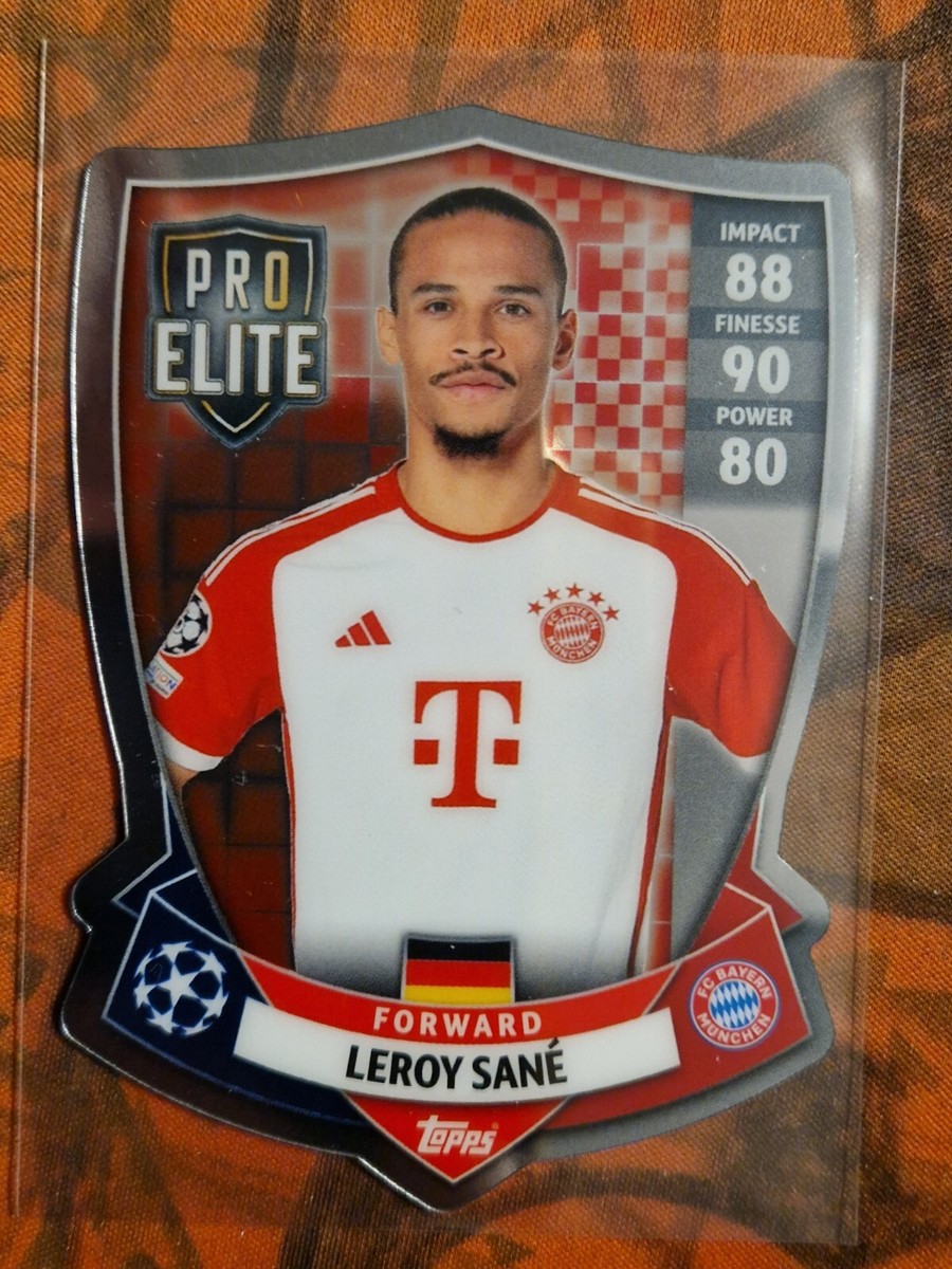 Topps Match Attax 2023/24 LEROY SANE Pro Elite Chrome Shield #SH11
