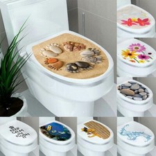 Toilet Seat Sticker WC Cover Decals Closestool Sticker Decor.