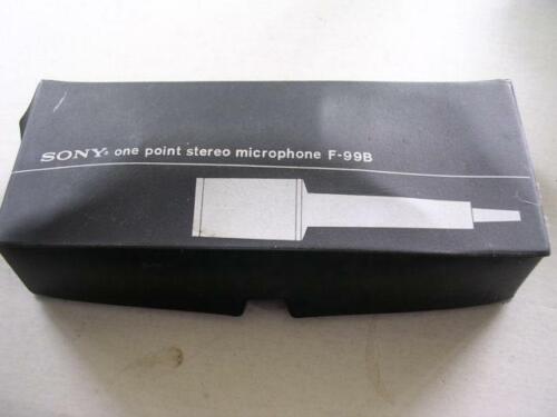 Sony One Point Stereo Microphone F-99B in Original Case - Afbeelding 1 van 4