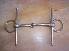 Vintage Used Full Cheek Pony Snaffle Bit  4 1/2" Mouth Never Rust Made in Eng.